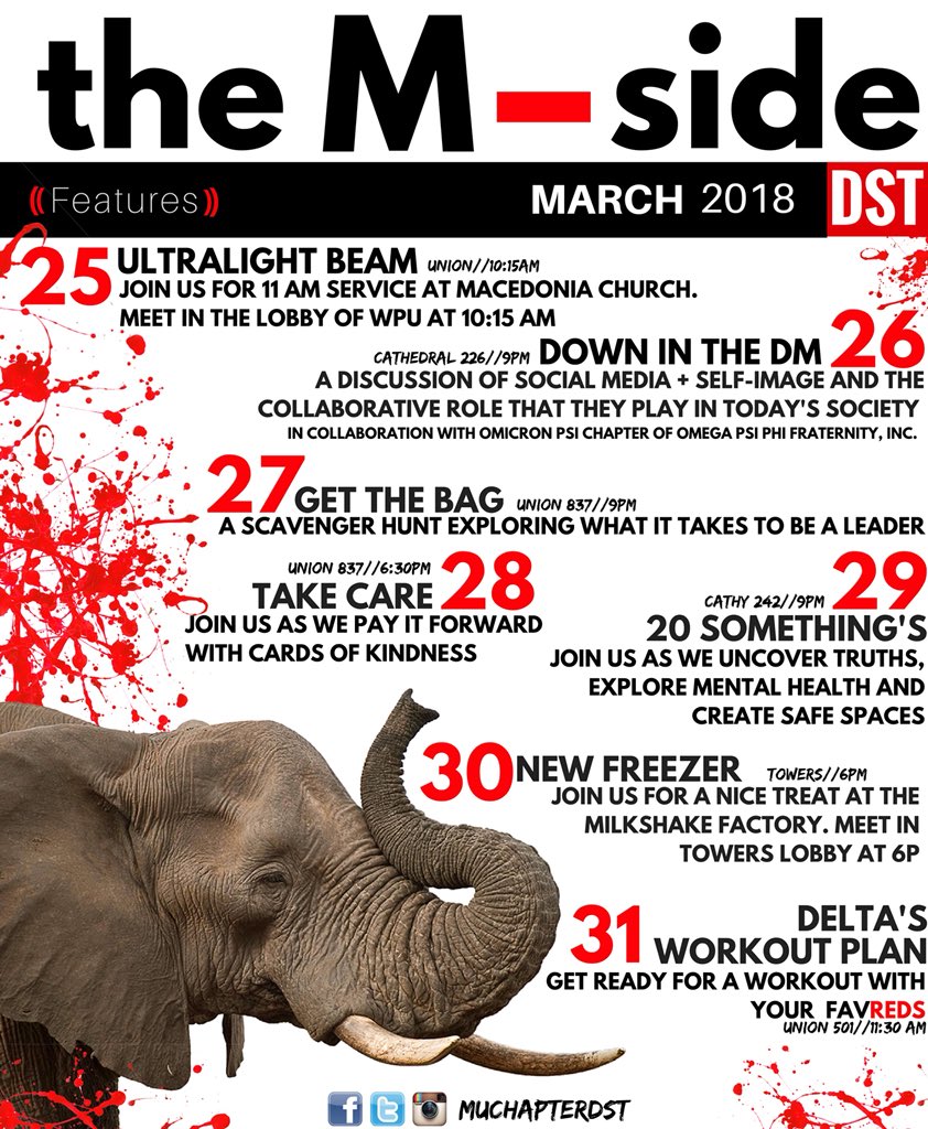 MuChapterDST's tweet image. Be sure to come out and join us as we take a trip to the milkshake factory! Meet us in towers lobby at 6pm.