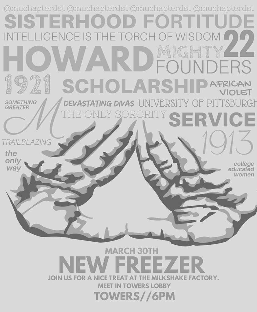 MuChapterDST's tweet image. Be sure to come out and join us as we take a trip to the milkshake factory! Meet us in towers lobby at 6pm.