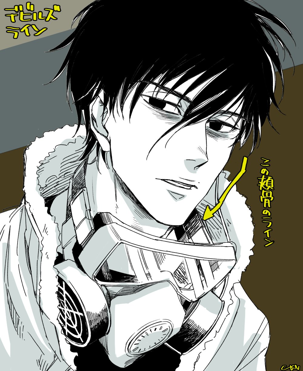 O Xrhsths Ckn Sto Twitter デビルズライン コミックdaysで３巻 まで無料だったので読んでみたのですが 作者のこだわり を感じる頬骨のラインが私のフェチと同じだったので描いてみました ガスマスク楽しい T Co Kr4jnpwnnf Twitter