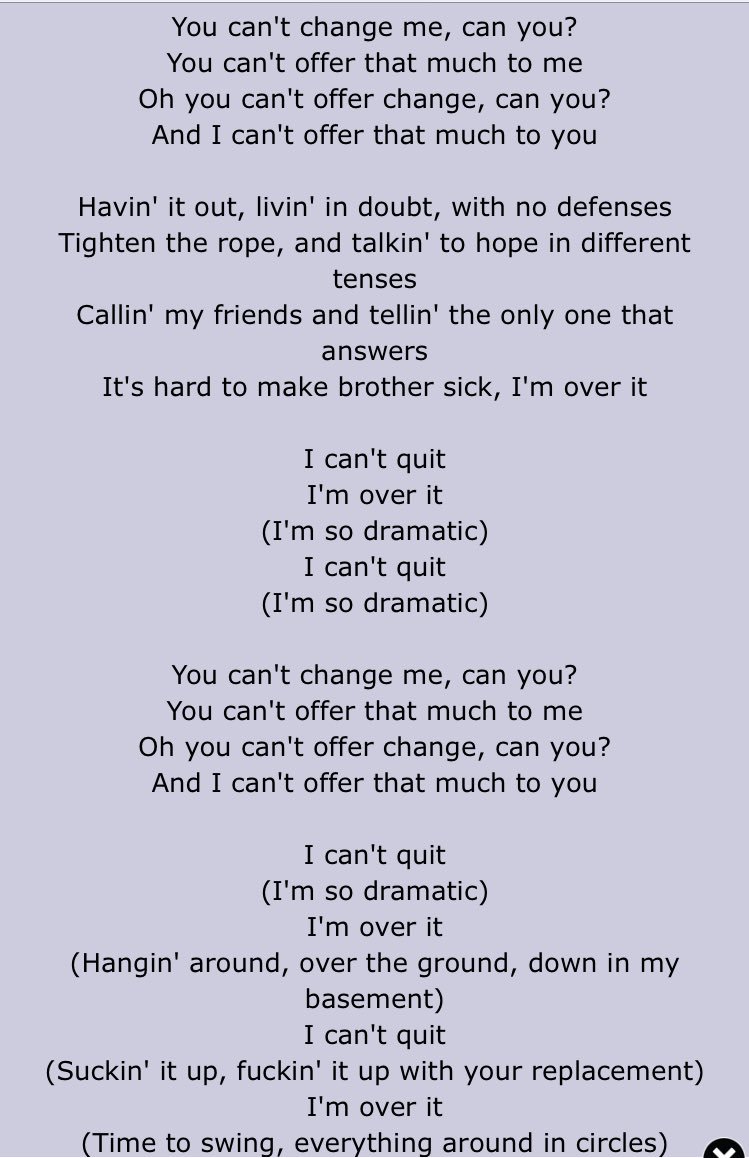 Sel_On_Tour's tweet image. Song “I can’t quite” by The Vaccines: 

“You can't change me, can you?
You can't offer that much to me
Oh you can't offer change, can you?
And I can't offer that much to you.”

I’m...wow! 😳