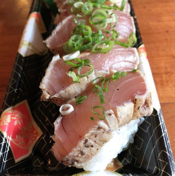 #LifeInCbus take on fish fry Friday. #TunaTatakiSushiAnyone? (pic by <a href="/cbusadventures/">Cbus Food Adventures</a>)