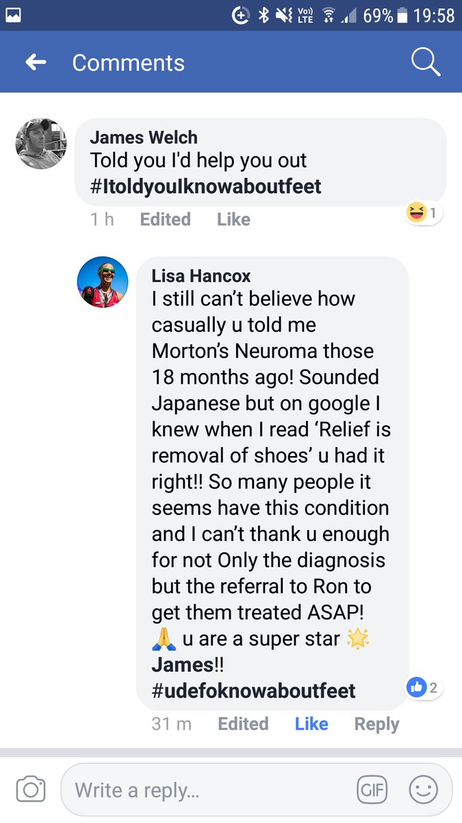 Ablefeet's tweet photo. So chuffed when I get such a good result for Lisa (elite Ironman triathlete) &amp; that my pals @LondonPodiatry could help her out  with #cryosurgery for #MortonsNeuroma Cheers Ron &amp; Fran https://t.co/mexJBSa6x1