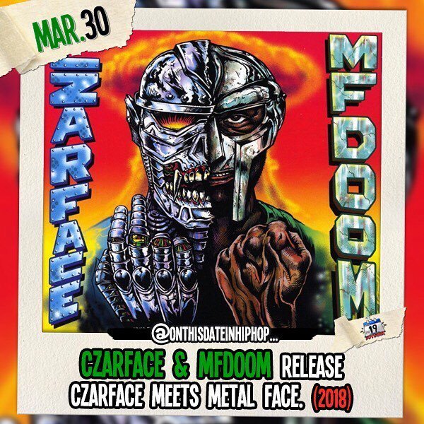 #OnThisDateInHipHop, #CZARFACE & #MFDOOM’s collaborative album #CZARFACEMeetsMetalFace is out!! I'm hearing the 16-track project is somewhat #Madvillany-ish... What do you guys think? ift.tt/2GlY13a