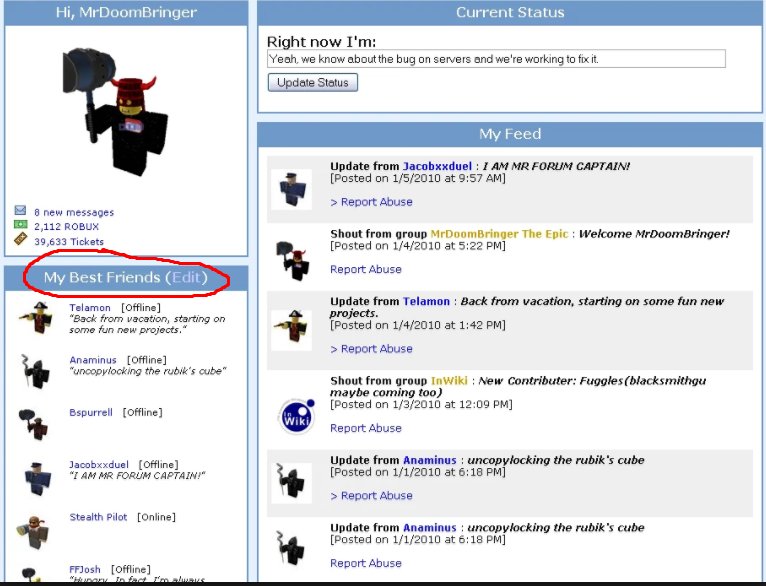 Jamien On Twitter Kinda Wish Roblox Would Bring Back The Best Friend Feature It Was Awesome Roblox - roblox best friend list