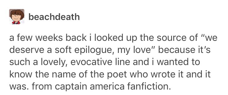 51. captain america fic vs poetry