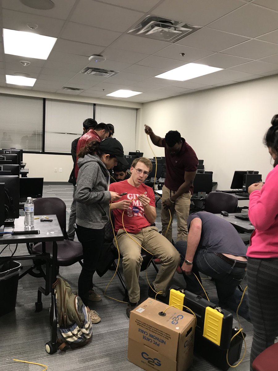 StephanieEvers's tweet photo. NOVA students make cables too!! #568B #ethernet #straightthrough #NOVA https://t.co/Wtrzlp2E7g