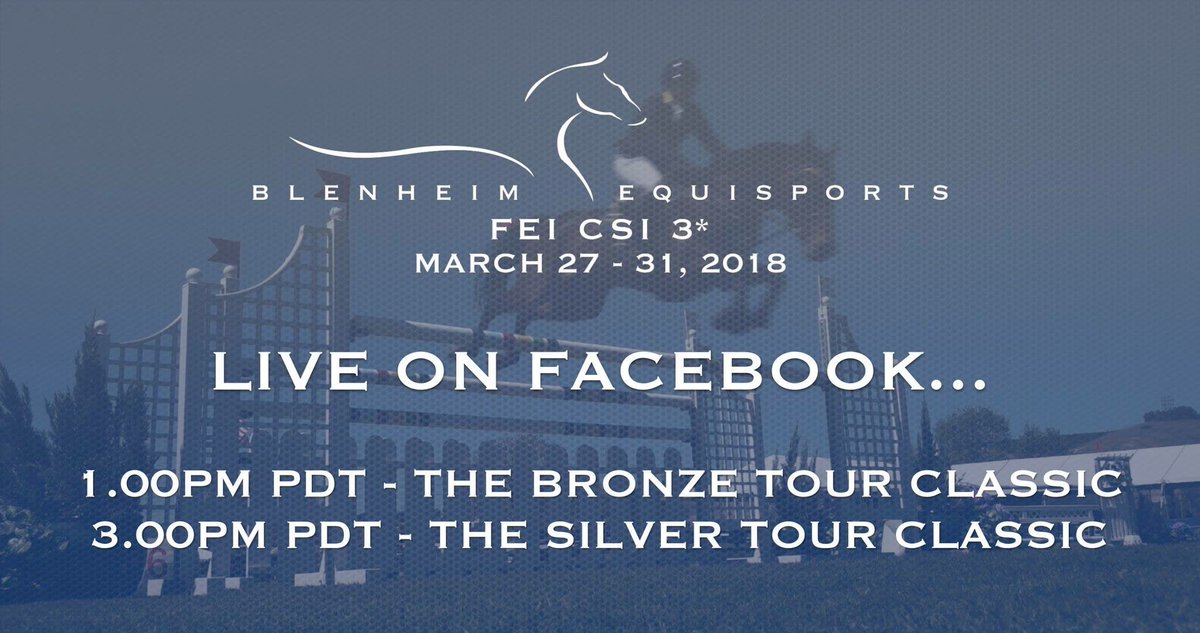 Watch the LIVE action now on   facebook.com/blenheimeq/vid…
