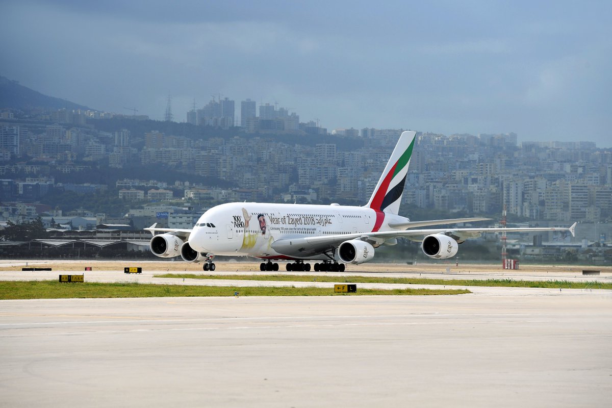 Emirates makes history with one-off A380 touchdown in Beirut
bit.ly/2pRuiZv <a href="/emirates/">Emirates</a>