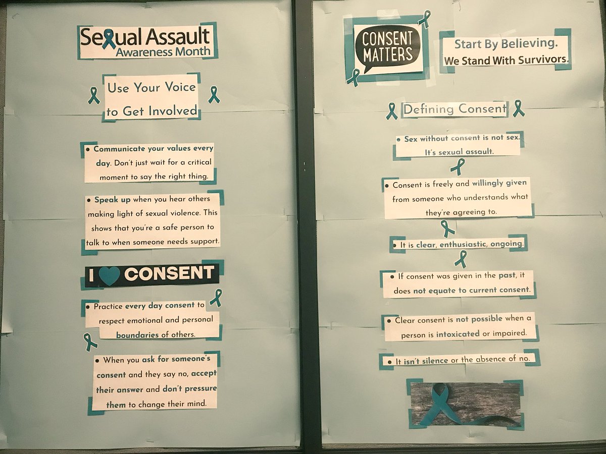 BuddyProjectJWU's tweet photo. Trigger warning: sexual assault / April is #SexualAssaultAwarenessMonth or #SAAM and we want all survivors to know that there are services available to support you💙 Check out the specifics on consent at Wales Hall and resource options for survivors at Johnson Hall 💚 https://t.co/Dug3Laqrlo