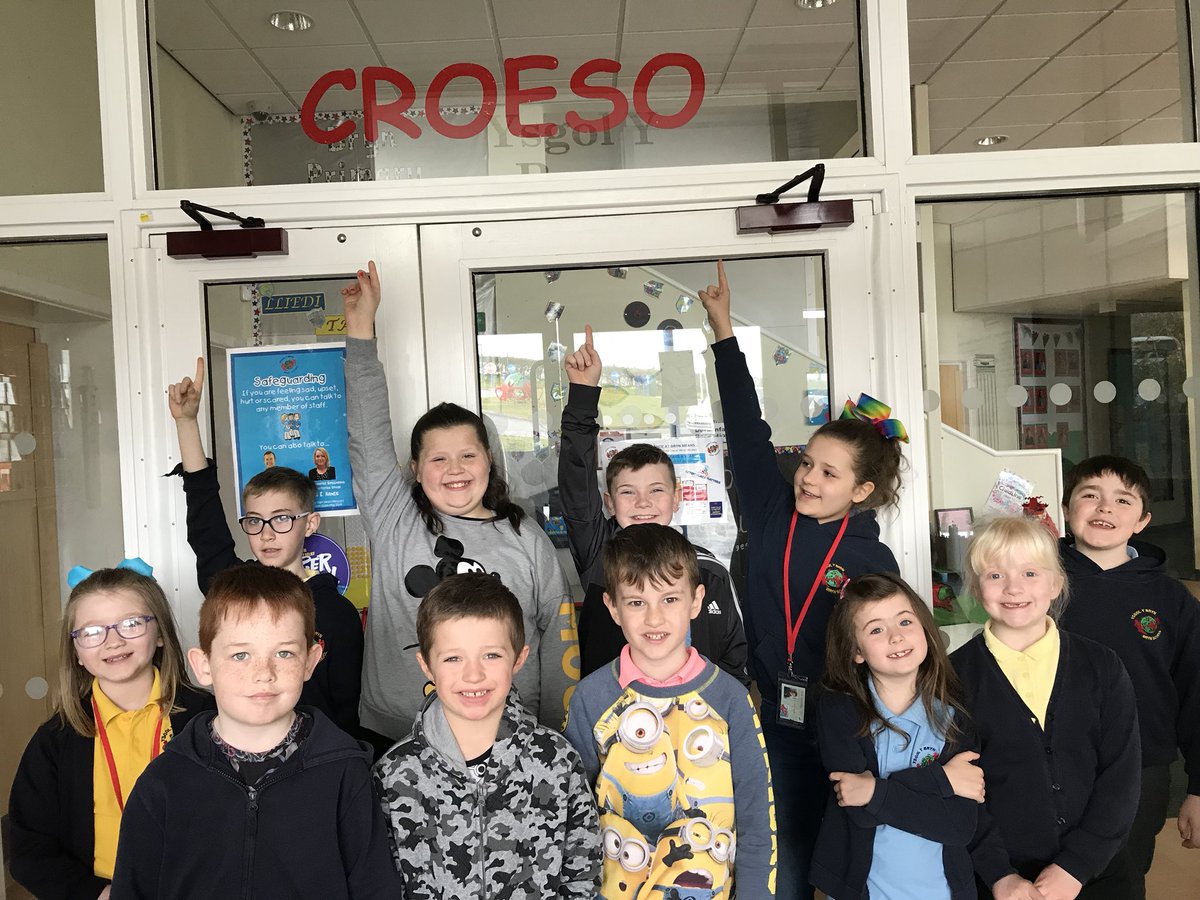 BrynYear5's tweet photo. Our Reception area is getting a welsh makeover with the help of the #Criwcymraeg @BrynSchool https://t.co/ns8YXeyHJw