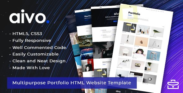 Over a long time, my new template - "Aivo - Multipurpose Portfolio HTML Website Template": themeforest.net/item/aivo-mult…