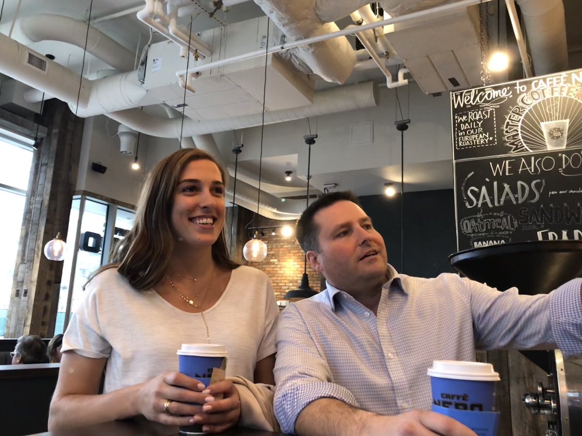 PremierMechLLC's tweet photo. Couple big fans of #premiermechanical admiring the climate and coffee at the Seaport @CaffeNero_US https://t.co/mg58bmyPQM