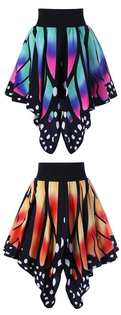 Just Pinned to Wearing tango everyday: High Waist Butterfly Shape Skirt ift.tt/2J4j0sW