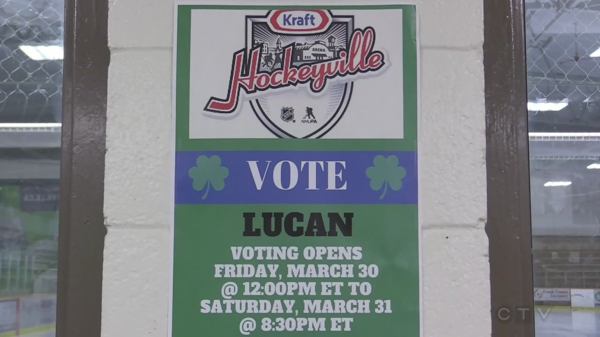 CTVLondon's tweet photo. Officials in Lucan hoping their community will win Kraft Hockeyville 2018. @BrentLaleCTV reports.
https://t.co/4CdGpeFhC7 https://t.co/Odj33k6ExF