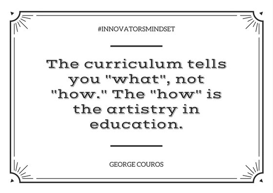 Great teachers focus on how they can bring learning to life, no matter what they teach. #InnovateInsideTheBox #InnovatorsMindset