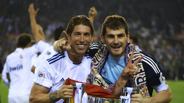 IkerCasillas's tweet photo. Querido @SergioRamos : muchas felicidades por tu 32º aniversario!! Parece que fue ayer y ya ha llovido desde que llegaste al vestuario del @realmadrid para darle un toque de tu alegría!! La @SeFutbol es más de lo mismo!! Que los disfrutes!! https://t.co/RLNEjV1QOQ
