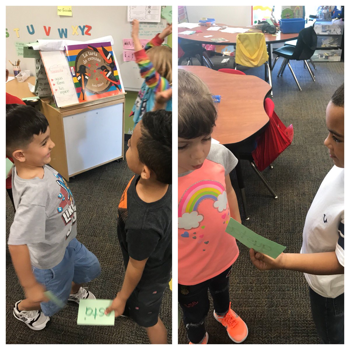 My heart is always warmed when I get to spend time in a classroom where a teacher believes in students, and teaches students how to independently engage in a @KaganOnline structure — like these Chickasaw #kindergarten students who were incredible at sight words w/ Quiz-Quiz-Trade