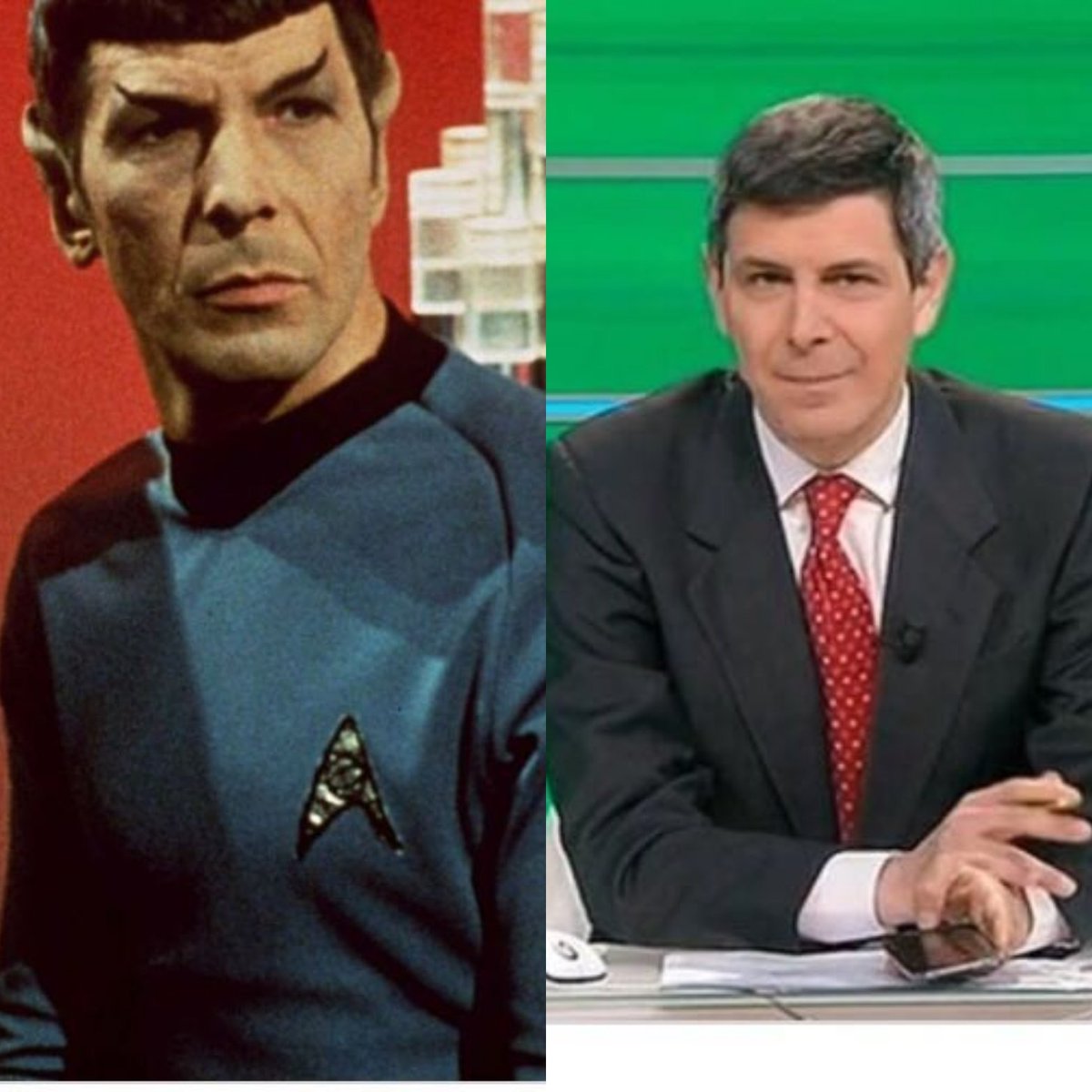 Mia moglie si è appena accorta che Paolo Celata assomiglia in maniera inquietante a Leonard Nimoy quando non lavora, e al Signor Spock quando è in servizio!
#livelongandprosper🖖 #propagandalive <a href="/welikeduel/">Propaganda Live</a>
