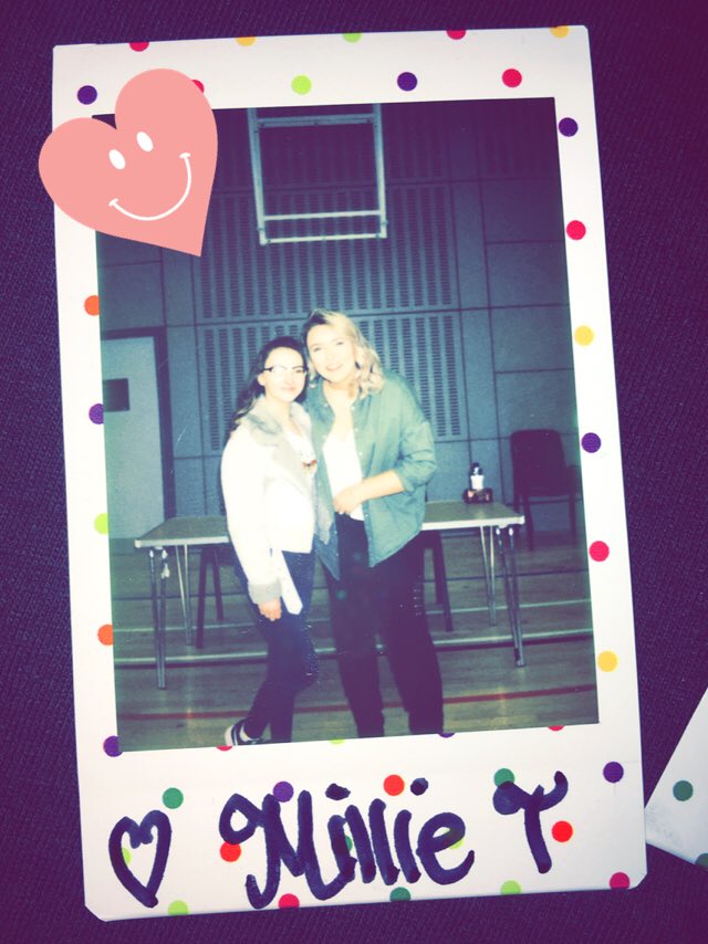 tinydino3's tweet photo. @milliet25 Loved meeting you today millie thanks for signing my Polaroid pic I love it xx https://t.co/iJQvexuK5B