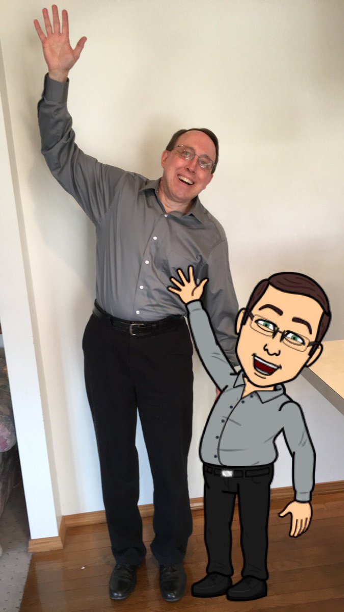 JoySandman's tweet image. Please take a moment to appreciate the striking resemblance between my dad and his Bitmoji.