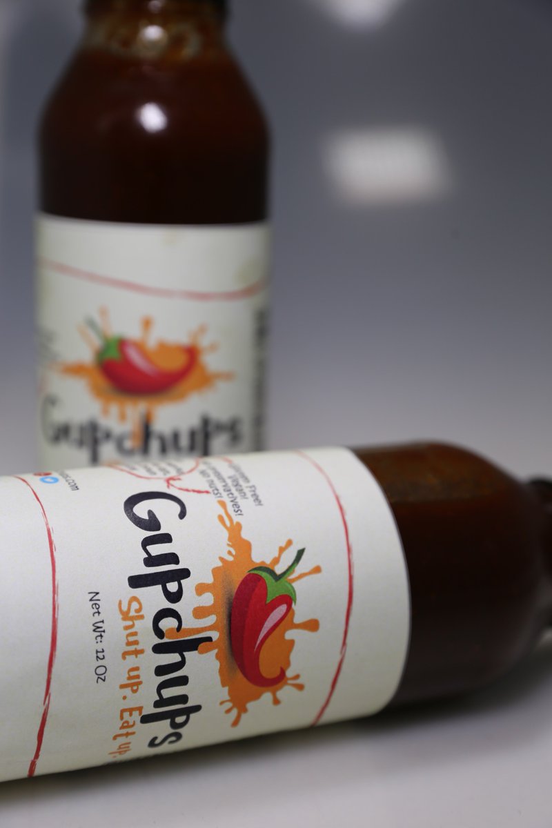 Gupchups's tweet photo. Shut up. Eat up.

Who wants a taste?

Email: info@gupchups.com

#gupchups #sauce #condiment #shutup #eatup #shutupeatup #chilli #startup #sweet #spicy #savory #sweetspicysavory #sarasseasonings #nopreservatives #glutenfree #vegan #breakfast #brunch #lunch #dinner #May2018 https://t.co/HYGukGBZSu