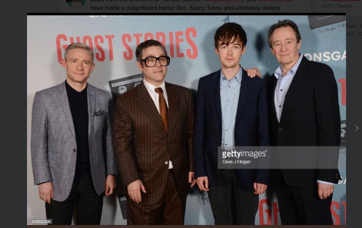 andynyman's tweet photo. I couldn't attend some of the photo's at the 'Ghost Stories' premier, so had this waxwork made to stand in for me. Very pleased with it's likeness. https://t.co/q3086oLsWR