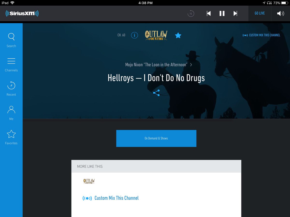 pongskull's tweet photo. @SXMOutlaw and Mojo Nixon were kind enough to play one of our songs today. #Hellroys #hellroysisreal #drugs #SiriusXM #outlawcountry https://t.co/WxZ9KDL1Um