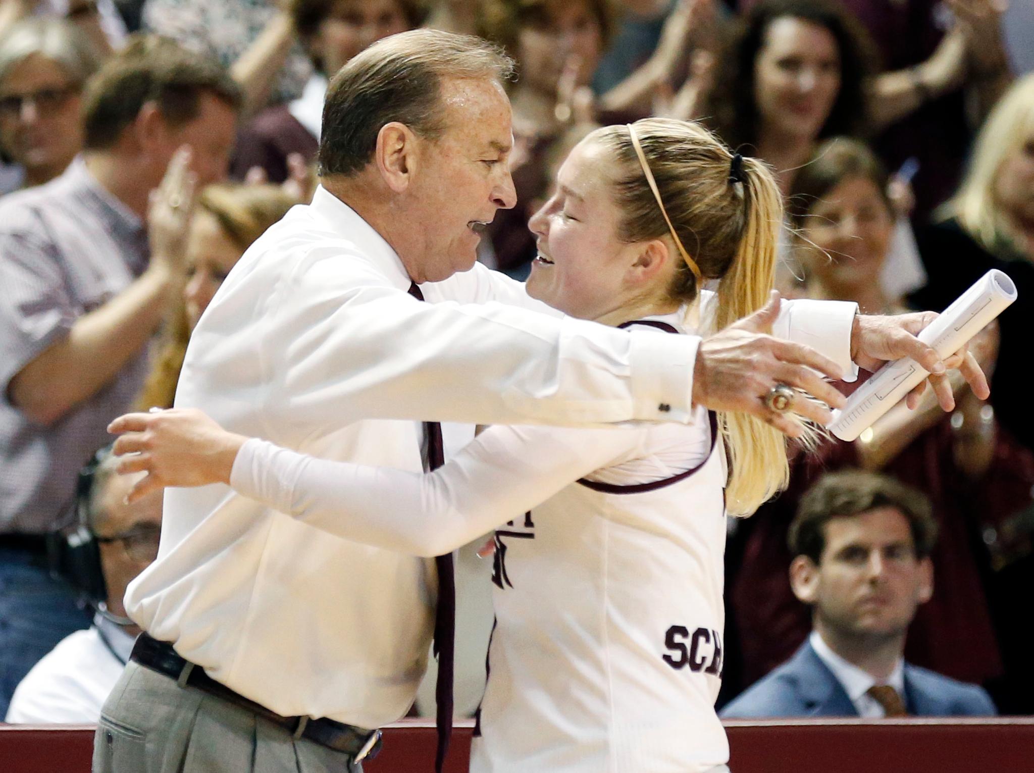NCAA on Twitter: "A trip to the #WFinalFour is special for any coach and  player, but it's even more than that for father Vic Schaefer and daughter  Blair Schaefer of @HailStateWBK: https://t.co/QYu5zT3iNS