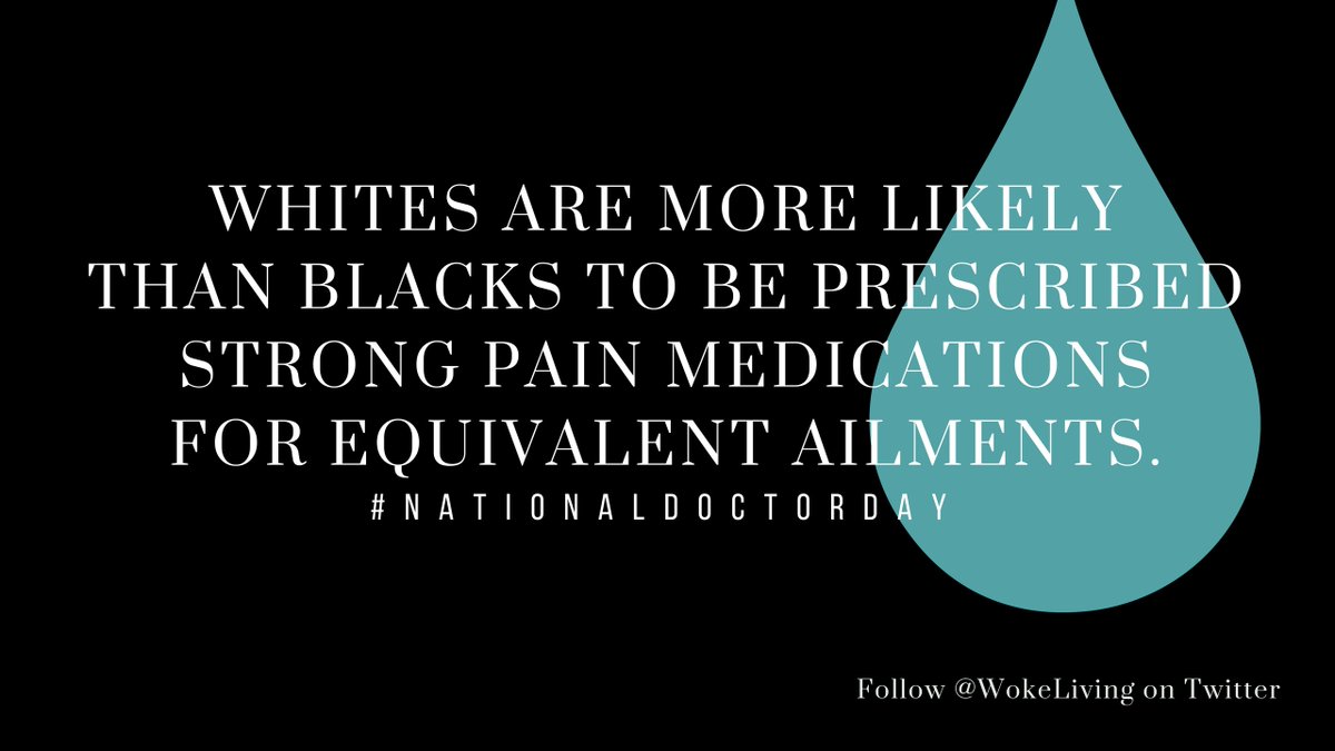 Sadly, in medicine, as in life, White pain matters more. #NationalDoctorsDay 