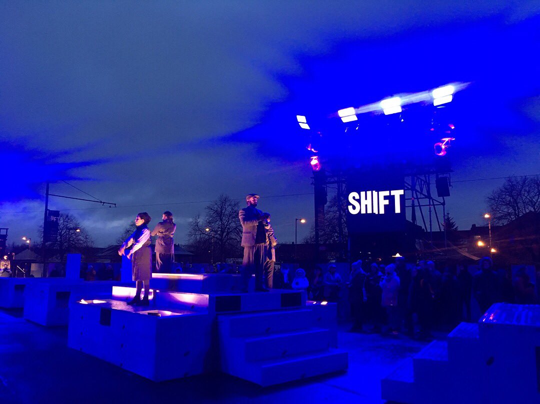 ScottishTUC's tweet photo. An absolute must-see show this weekend @SummerleeMuseum 
The #NLShift oral history project culminates in an outdoor performance bringing community cast members and audience together to look at people’s work and lives in Lanarkshire past, present, and future. Outstanding. https://t.co/mGOWyhxxbl