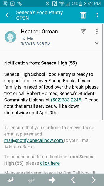 Seneca High School tweet media
