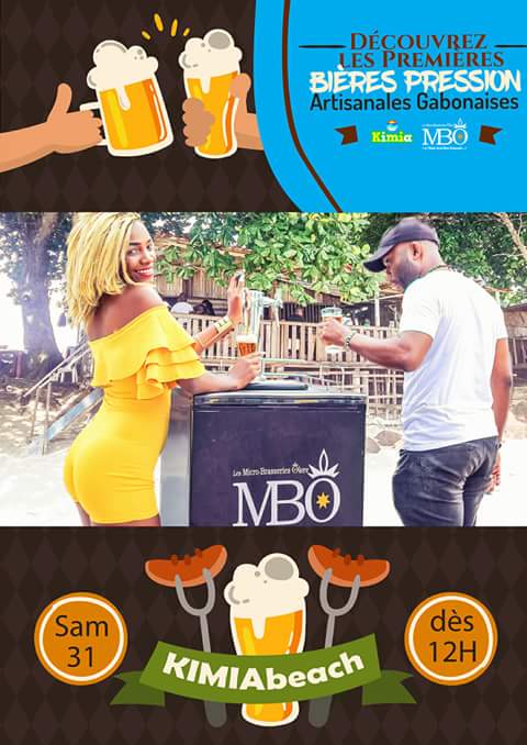 Les_MBO's tweet photo. @Les_MBO et le Kimia Beach vous invitent à déguster et savourer le savoir faire culinaire et brassicole du #Gabon #craftbeer #bièreartisanale #bierepression https://t.co/ntN8RtmEcN