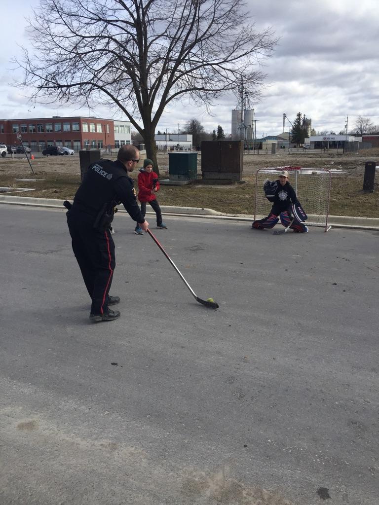 Spring is in the air.  Constable Welsh attempts a #SnipeCelly against a this young #tendy but was denied!  We will work the our officer to make a better attempt in the future...