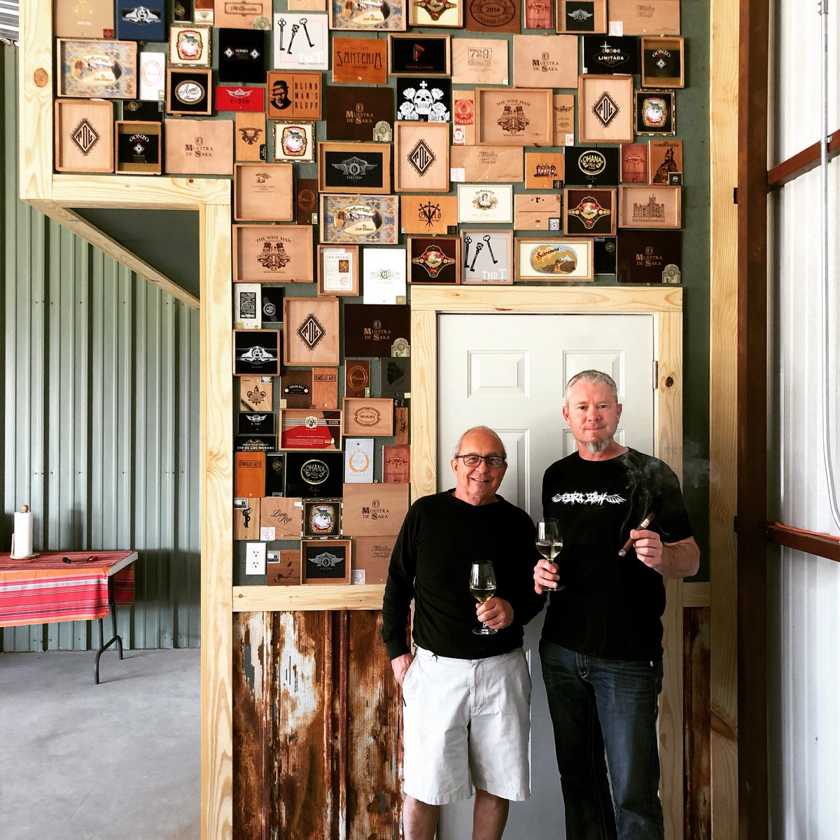 Echo Six Kilo (@echosixkilo) on Twitter photo Come down to <a href="/EzraZionCigars/">Ezra Zion Cigars</a> Lounge at <a href="/MarkerCellars/">Marker Cellars</a> and check out our new wall. Thank You to all the wonderful partners in the industry we have to make it all possible! #EzraZionLounge #MarkerCellars #CigarsandWine Come down to <a href="/EzraZionCigars/">Ezra Zion Cigars</a> Lounge at <a href="/MarkerCellars/">Marker Cellars</a> and check out our new wall. Thank You to all the wonderful partners in the industry we have to make it all possible! #EzraZionLounge #MarkerCellars #CigarsandWine