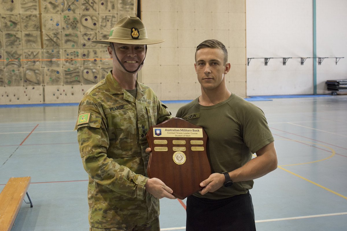 Congratulations to LCPL  Balczun and PTE Saintsbury being awarded SOM on the two 1st Brigade Combat Fitness Leaders course conducted this month at Robertson Barracks. Two from two