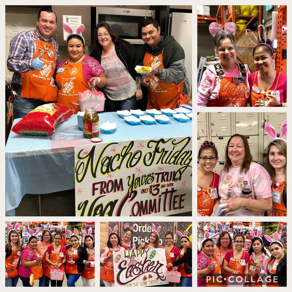 #1041 showing Easter Spirit while SM Chris and the VOA Committee brings in the holiday for our associates with Nacho Friday!!! 😃👍🏽🐰#TakingCareofOurPeople #VOACommittee #EasterFestivities #1041proud