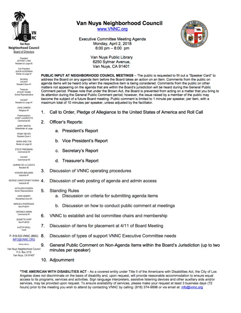 VNNC Executive Board Meeting – April 2 (Monday), 2018 @ 6:00 pm vnnc.org/2018/03/vnnc-e…