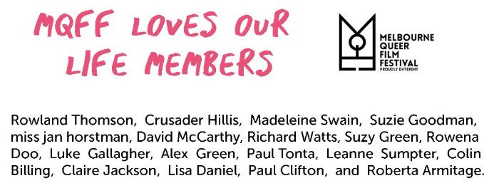 mqff's tweet image. Big shout out to our MQFF Life Members who have devoted countless hours to ensure the longevity and success of MQFF over the Festival's 28-year history ❤️❤️❤️ #LifetimeCommitment #ShouldaPutARingOnIt #MQFF2018