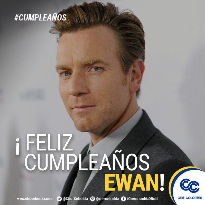 ¡Feliz día a #EwanMcGregor, un gran actor escocés reconocido por sus papeles en #Trainspotting, #StarWars, #LoImposible y muchos otros más! 🎉

Que la fuerza te acompañe maestro Obi-Wan Kenobi.