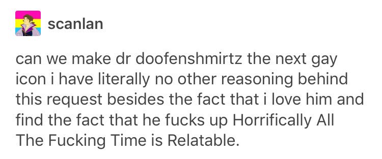 35. we can make the babadook a gay icon but not dr doofenshmirtz? step the fuck up