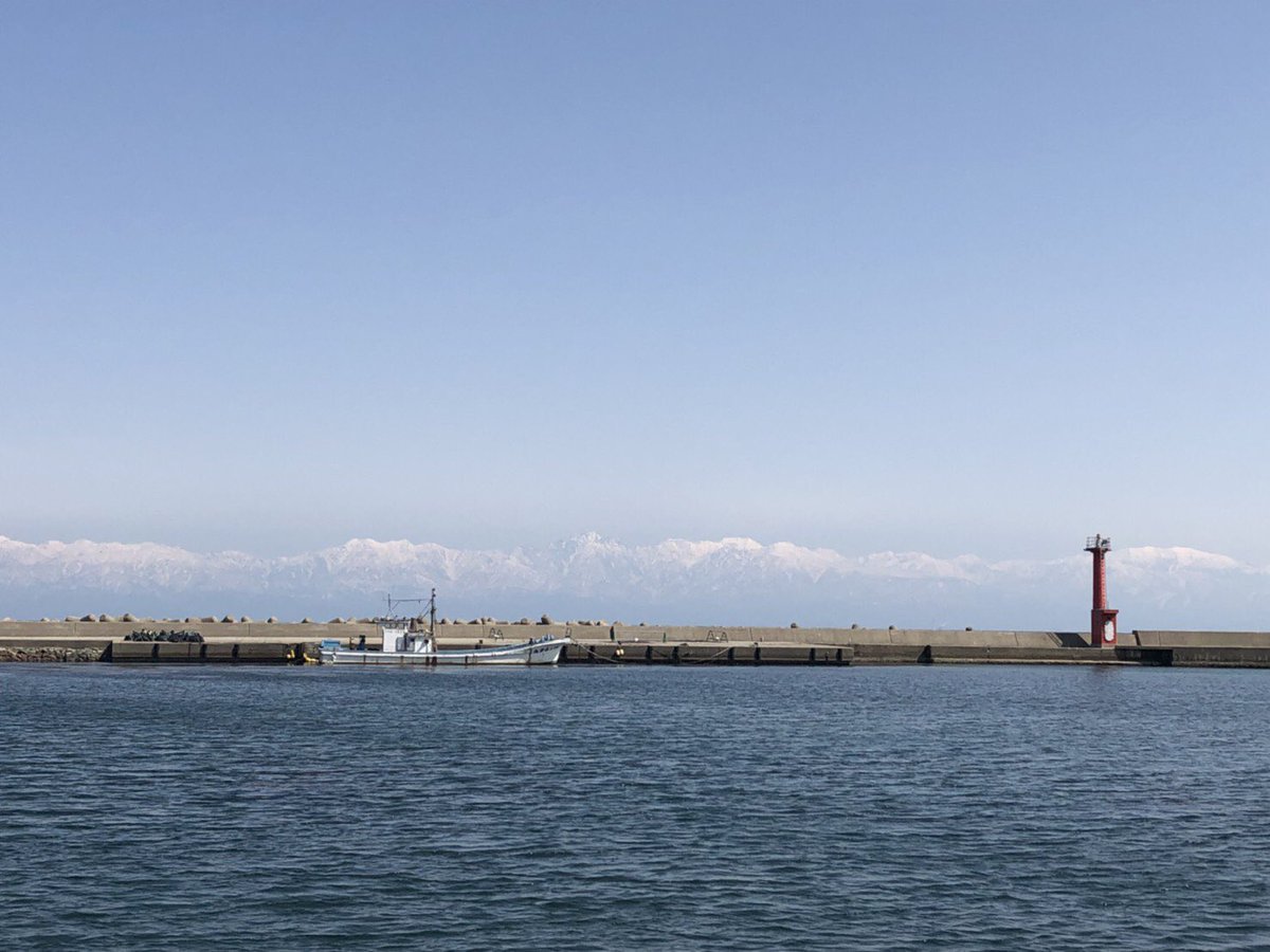3/31【今日の氷見から見える立山連峰】🏔