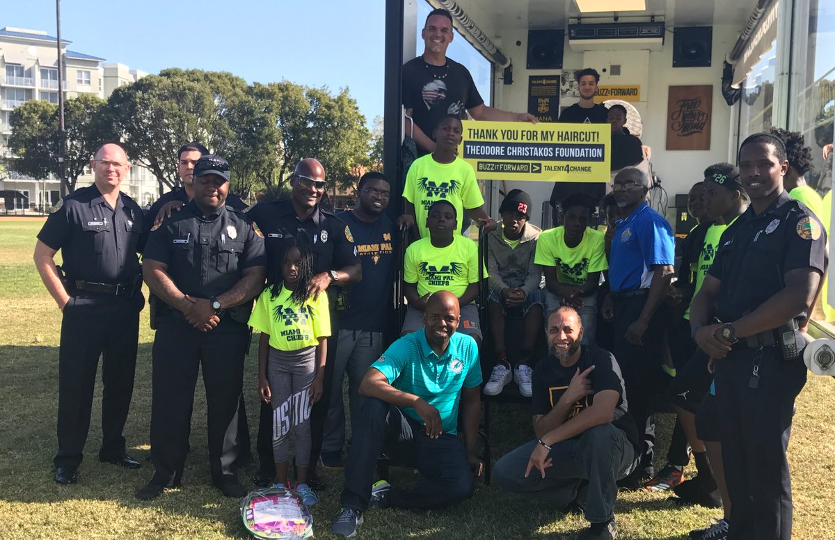 Got a chance to reconnect with Michael and Amir from <a href="/buzzitforward/">BUZZ</a> today in Overtown. Great program that empowers youth to succeed #dolphins #community #youth #social justice