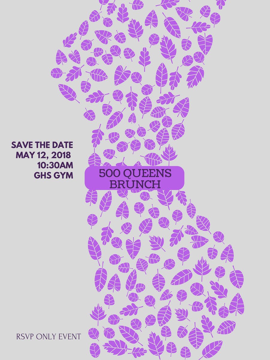 500QueensGHS's tweet photo. Hey, 500 Queens Memebers Save the date! It is going to be epic!!! https://t.co/cw1Ti3Wovm