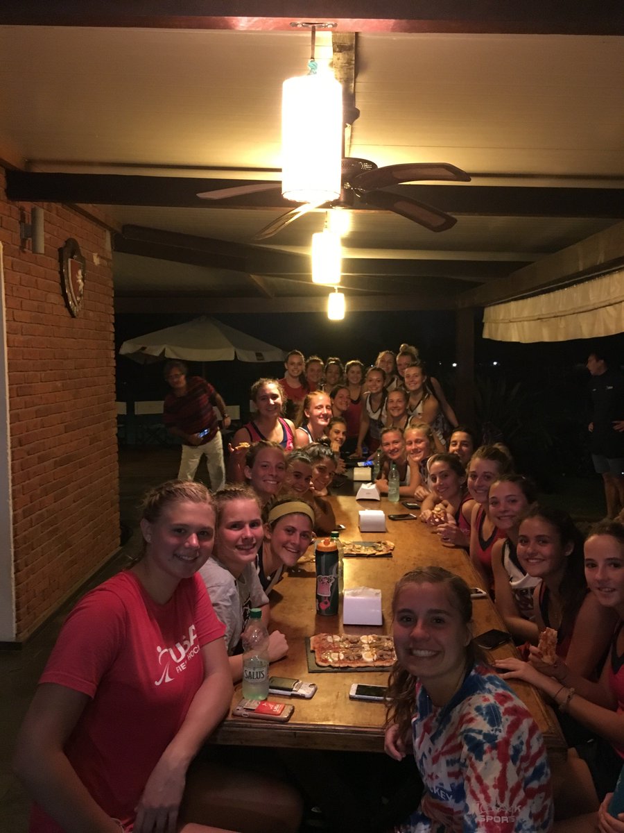 USAFieldHockey's tweet photo. The U-17 USWNT started the day with a training session before earning a 6-0 win over Uruguay. Goals coming from Rose (3), Miller, Bough and Zimmer. #Day3 https://t.co/lY0pplXgu6
