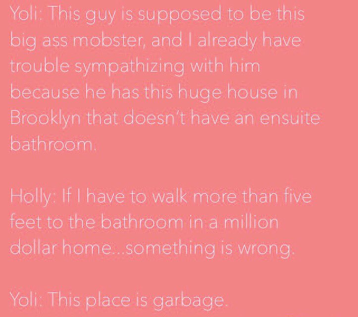 JustFAlready's tweet photo. https://t.co/vkUPITxSt2  If it costs a million dollars there better be several bathrooms. We gotta pee. Check out our latest #podcast episode, link in our bio! #romancebook #erotica #jmdarhower #monsterinhiseyes #mobwives https://t.co/Q3V9XQR0LV