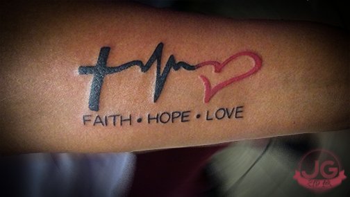 Faith Hope Love Tattoo For Hand|Lifeline Faith Tattoo - YouTube