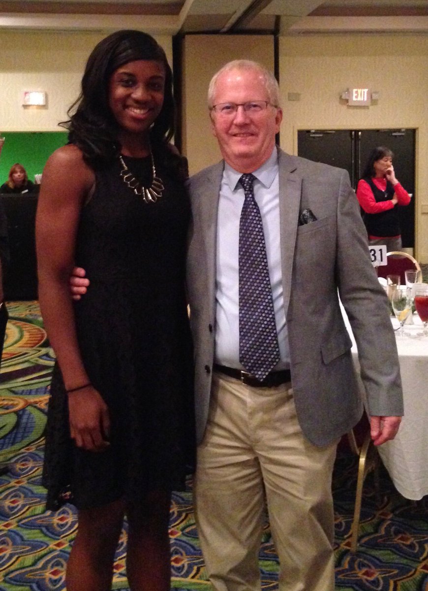 coachbeach22's tweet photo. One person in this picture enjoying watching the other person in this picture play in the final four #GESHOF @JackieYoung3 https://t.co/XWiqglJeLB