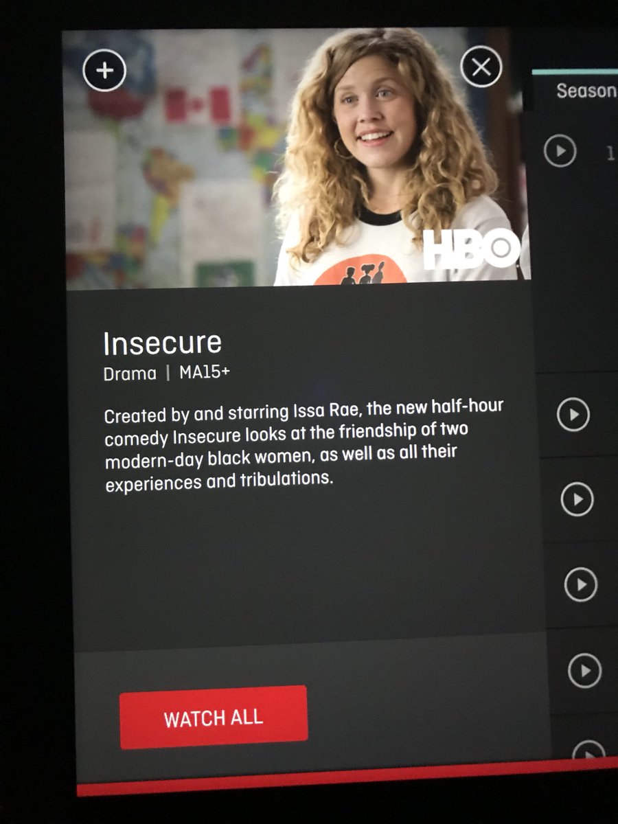 gemmarose_t's tweet image. Hey @Qantas, the black woman who created, produced &amp;amp; stars in this amazing @HBO show is @IssaRae. The white woman you have pictured representing the show is a minor support character in a series about black women. Fix it hey