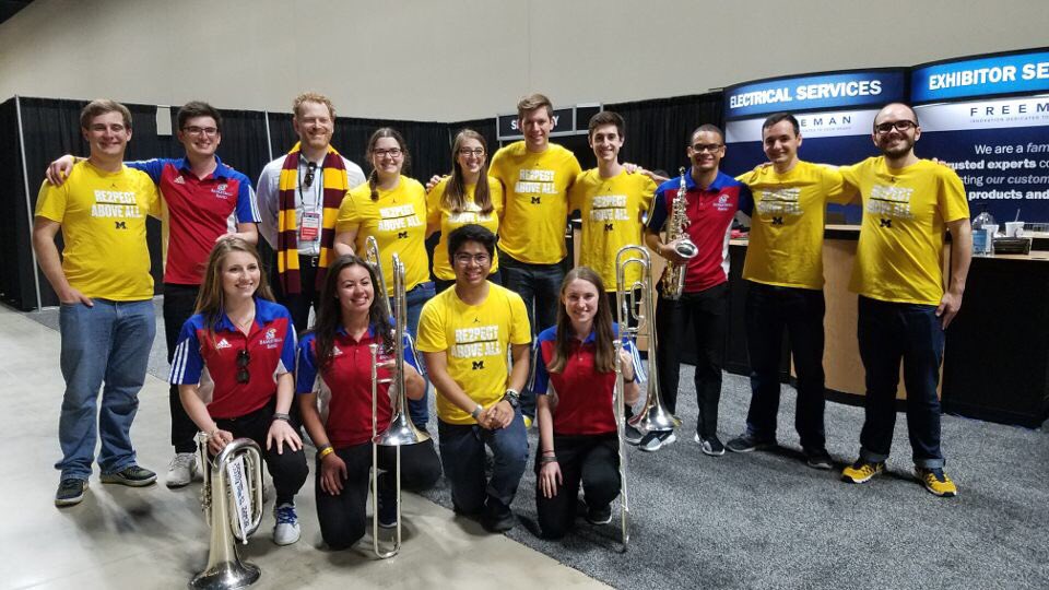 We’re having a blast in San Antonio, and so is Eta Zeta! Check out this group pic from Final Four open practices (featuring a former Nu President 😁 and current Loyola basketball band director)