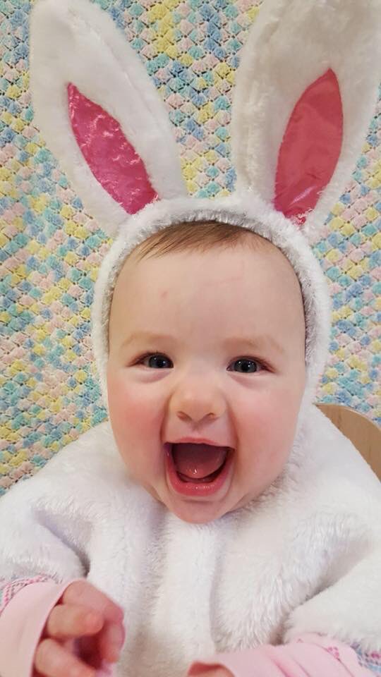 Megadome1's tweet photo. @GerberLife Future Gerber Baby?? #BunnyModel #WeLoveEaster https://t.co/AXP4KoKGtb